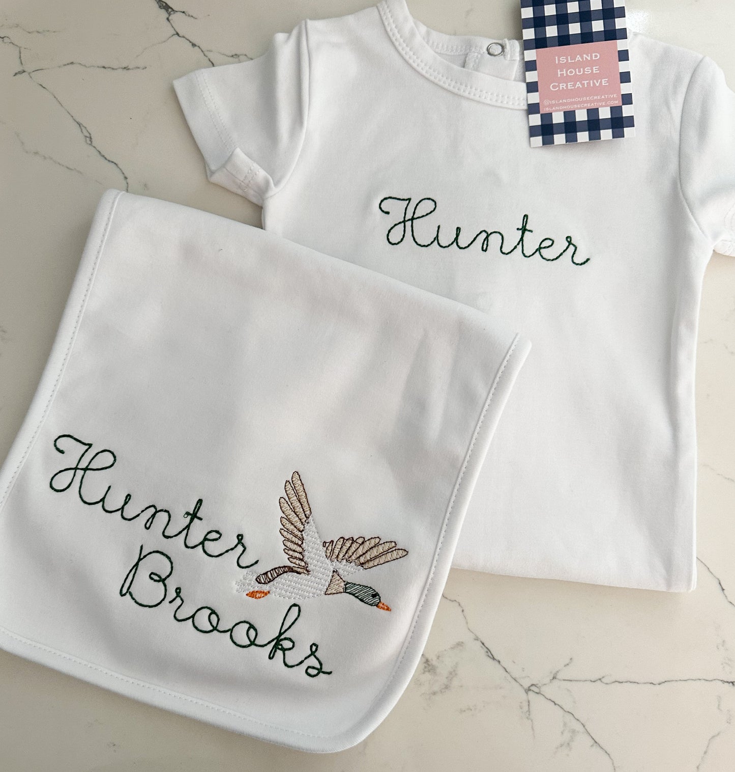 Baby Boy Custom Onesie & Bib