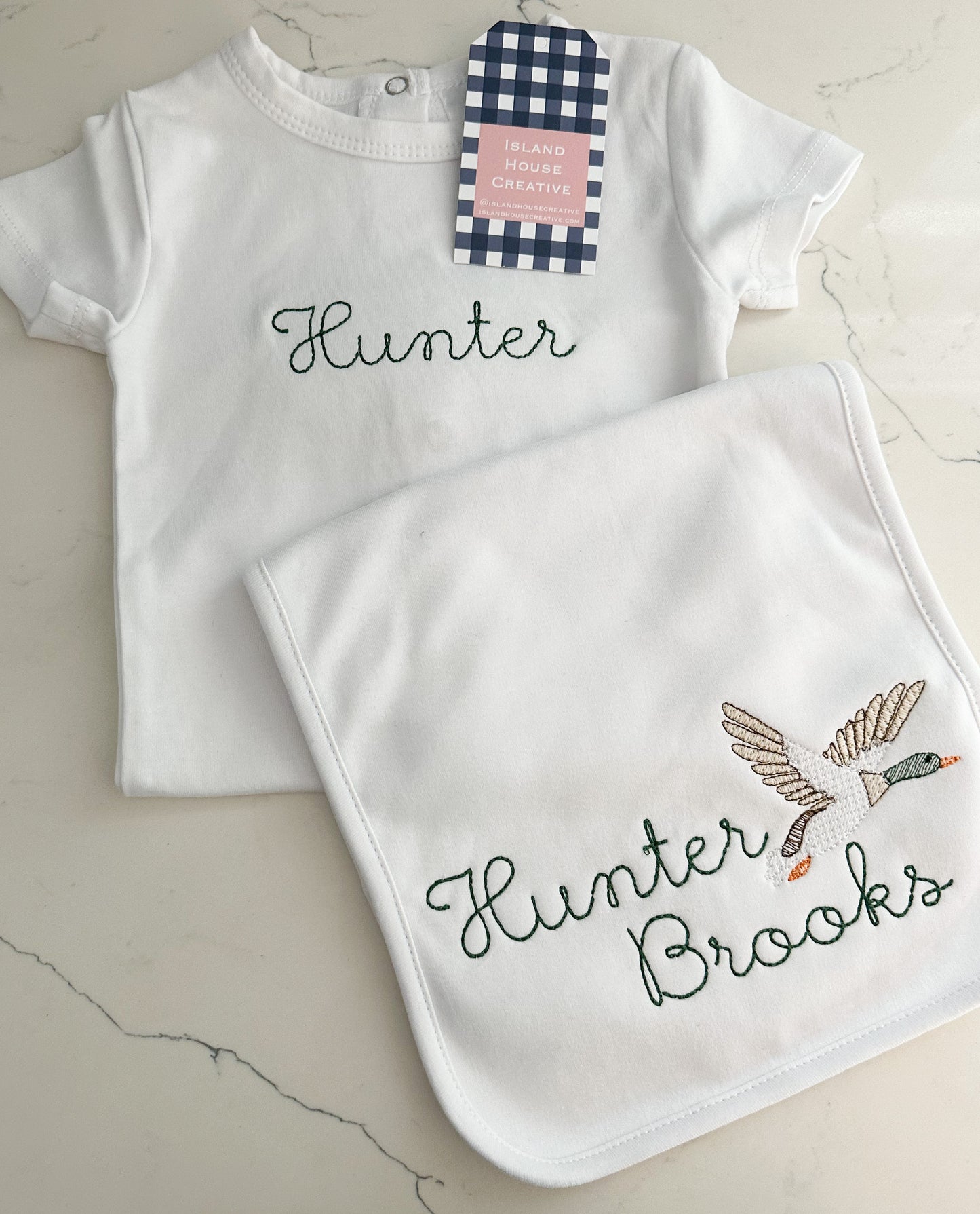 Baby Boy Custom Onesie & Bib