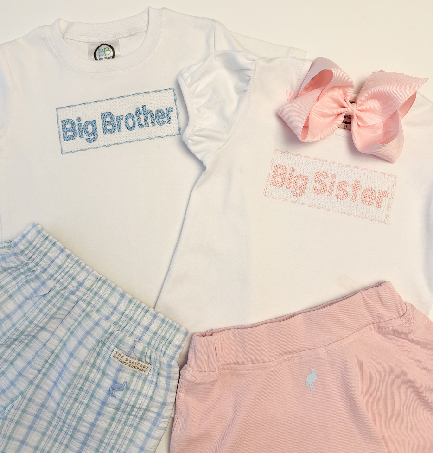 Big Brother / Big Sister Faux Smocked Shirt