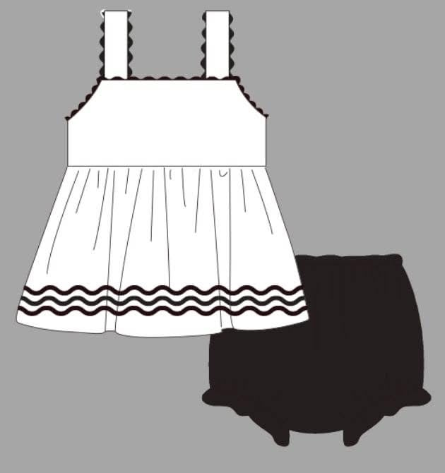 Football Ric Rac Bloomer Set