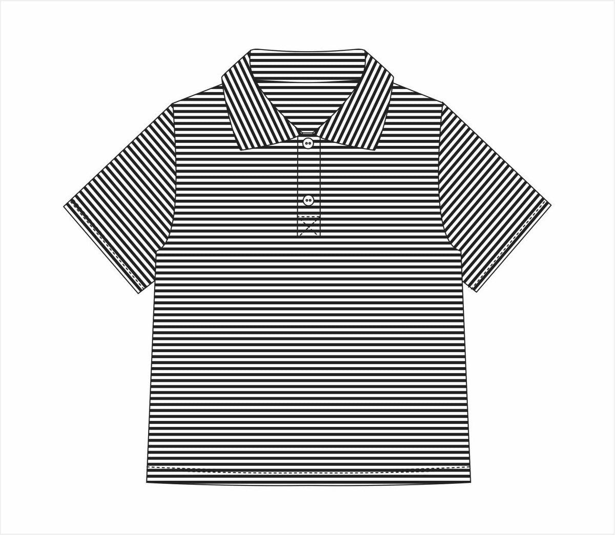 Black Stripe Michael Polo