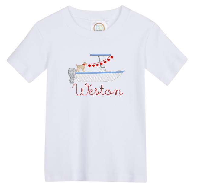 Boy's Lab Boat Valentine