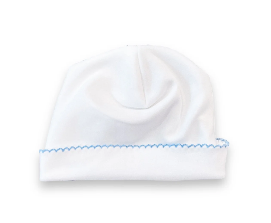 Picot Trim Newborn Hat