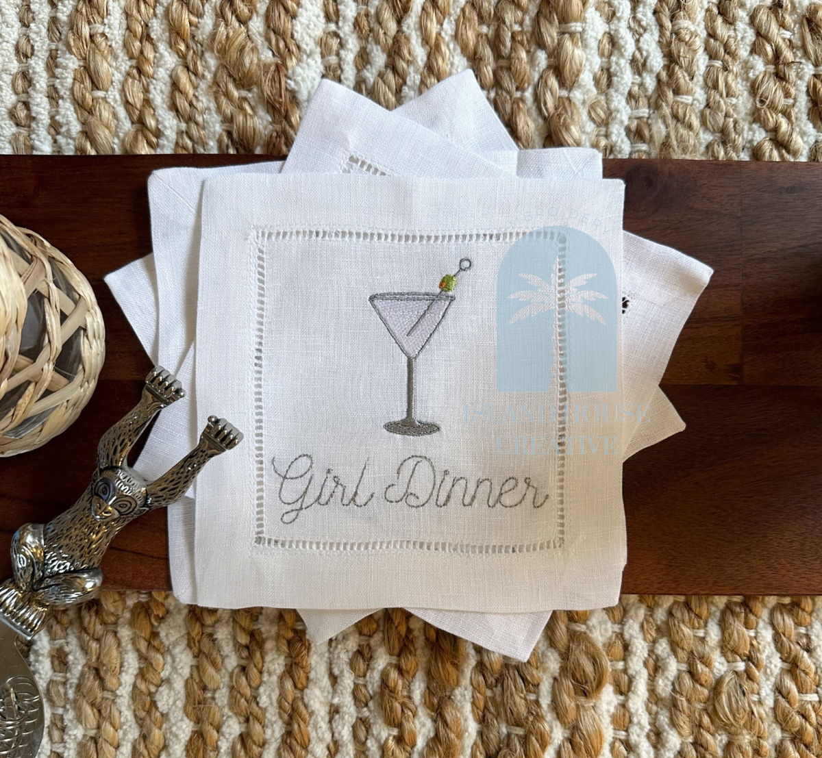 Girl Dinner Cocktail Napkin Set