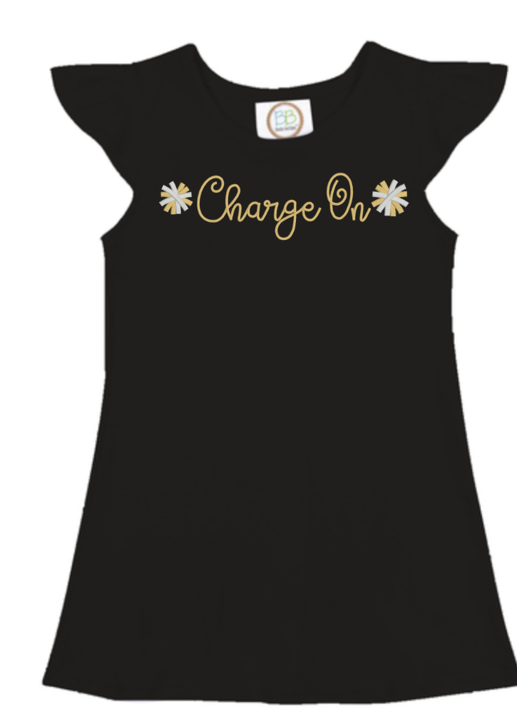 Flutter Sleeve Charge On Dress