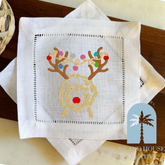 Labradoodle Reindeer Cocktail Napkins