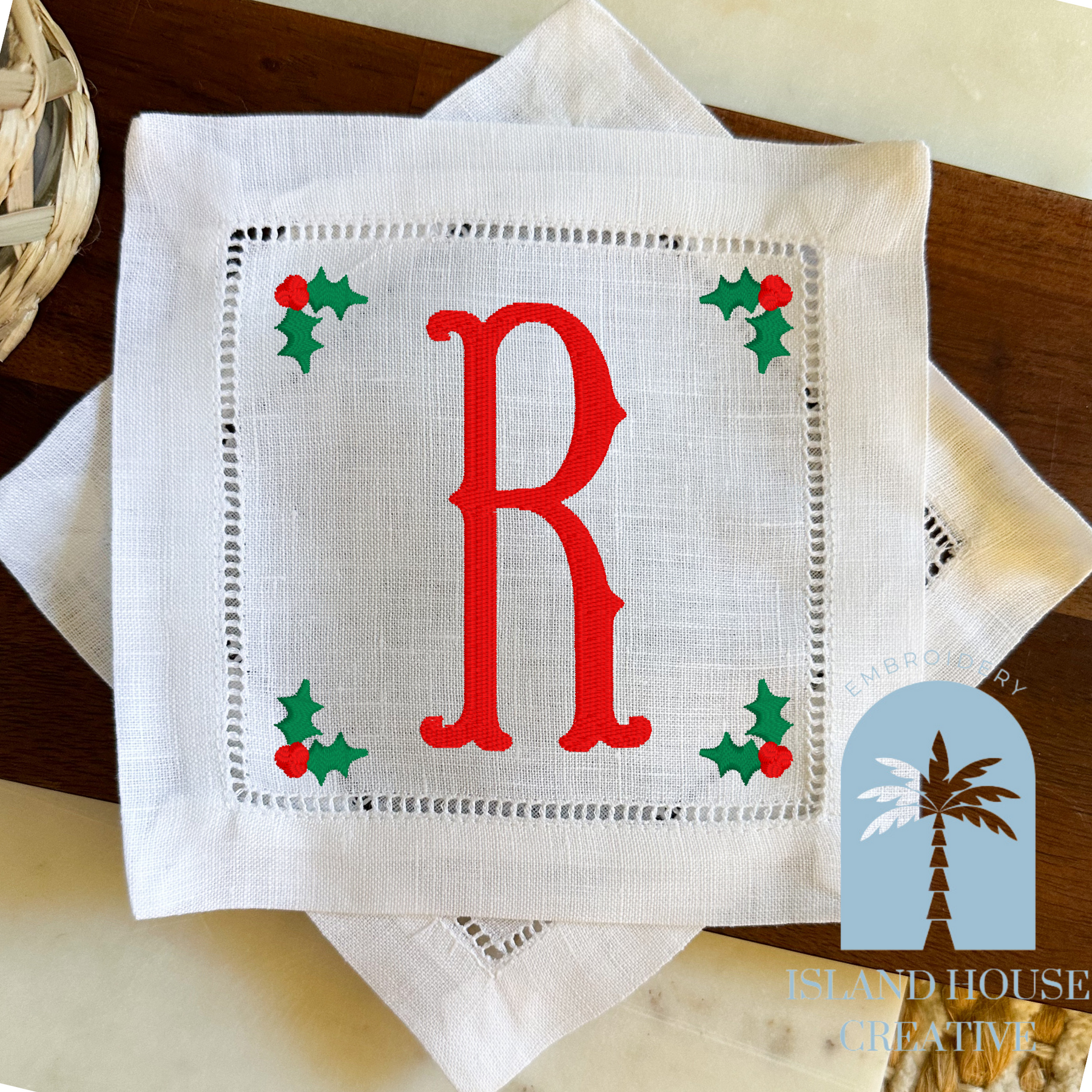 Holly Boarder Cocktail Napkin