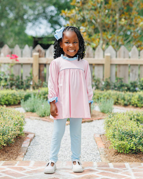 Annie Pant Set- Light Pink/ Light Blue