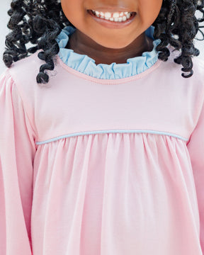 Annie Pant Set- Light Pink/ Light Blue