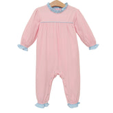 Annie Romper- Light Pink / Light Blue