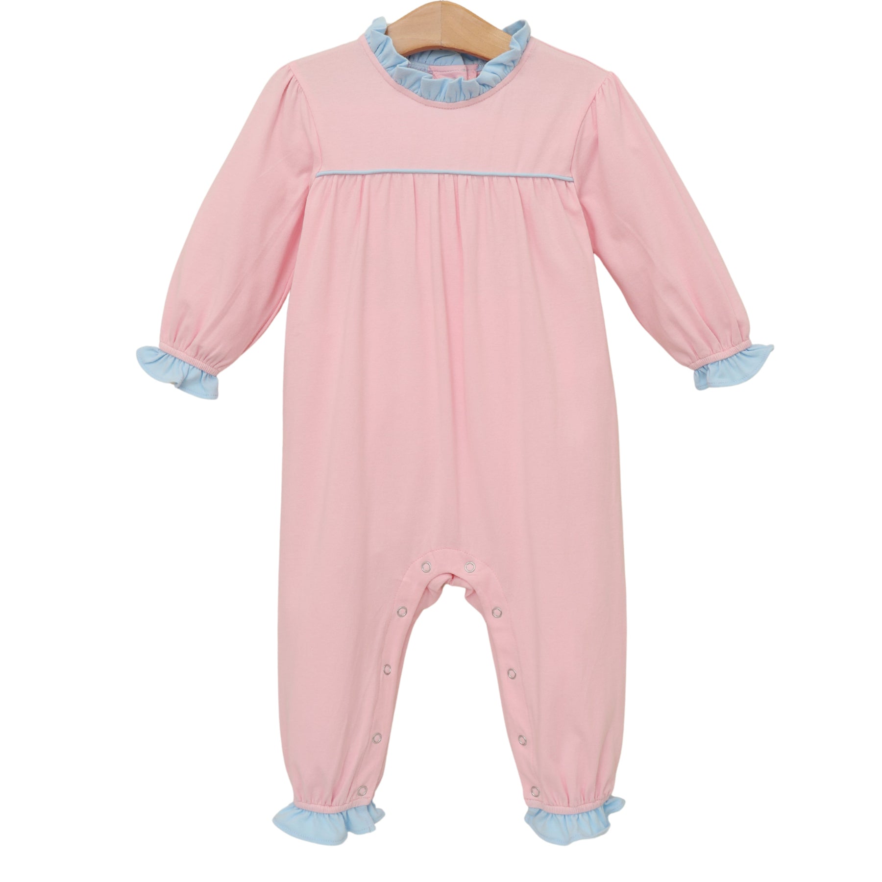Annie Romper- Light Pink / Light Blue