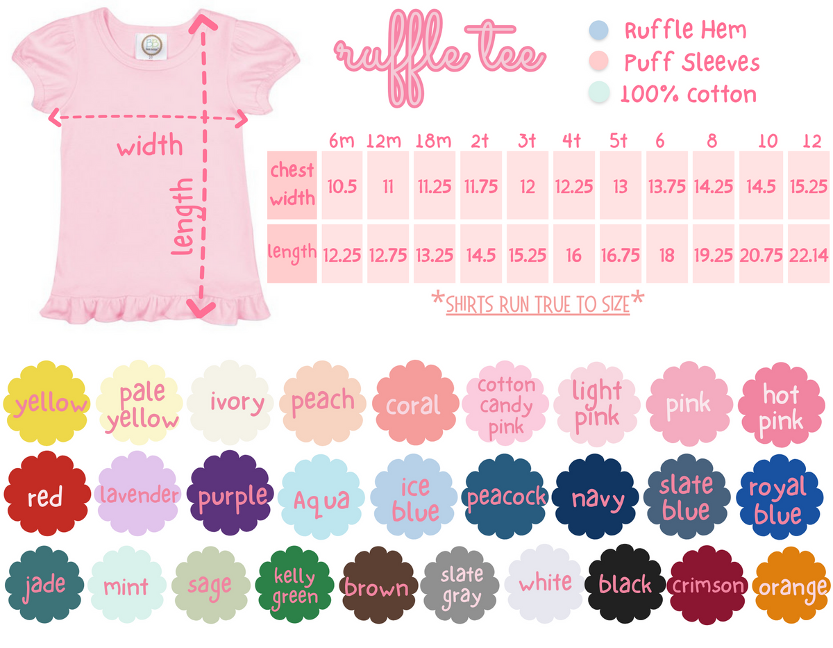 Girl's Shortsleeve Ruffle Shirt