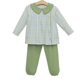 Basin Plaid Liam Bloomer Pant Set