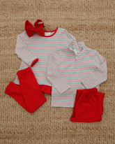 Christmas Candy Stripe Ava Pants Set