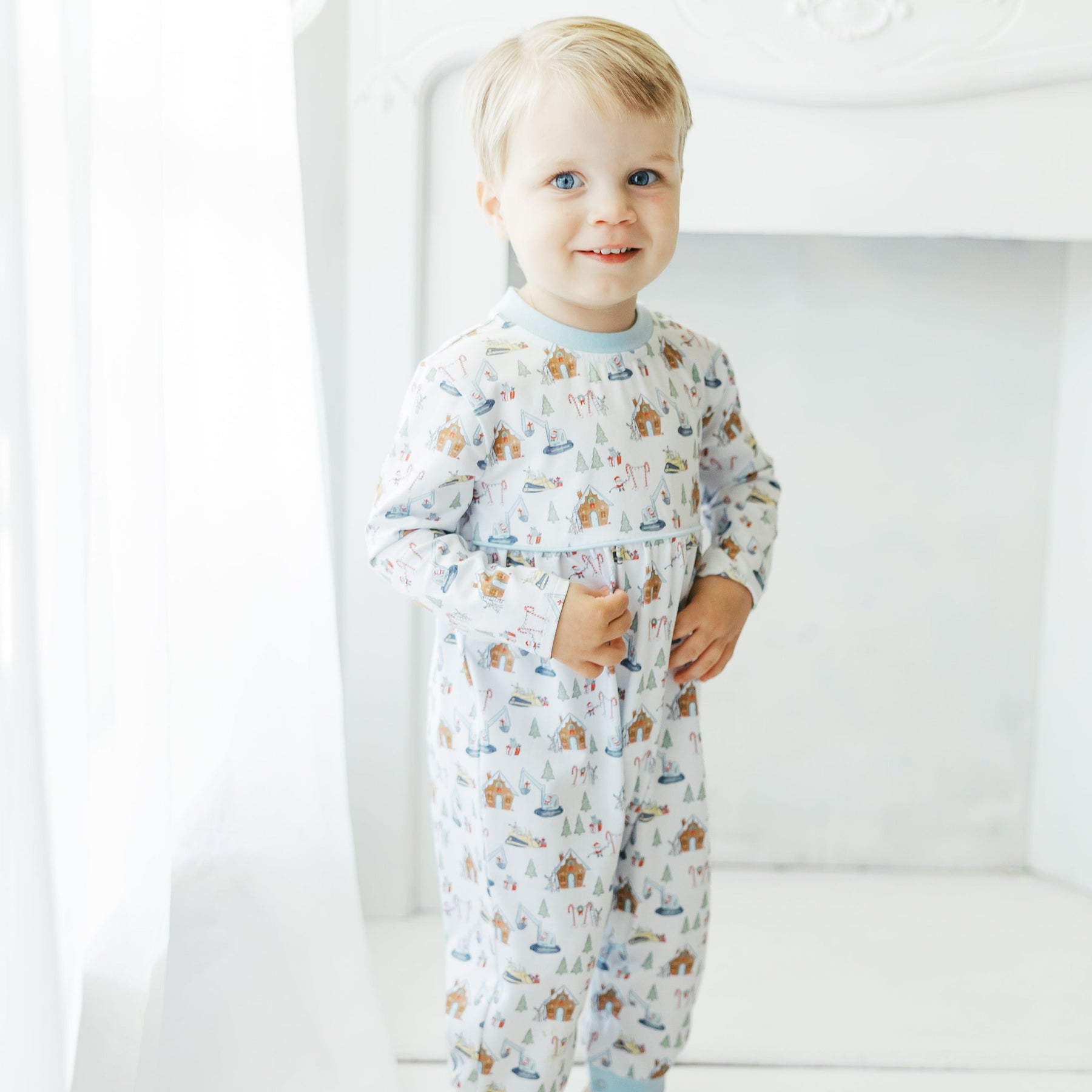 Construction Christmas Patrick Romper