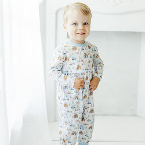 Construction Christmas Patrick Romper