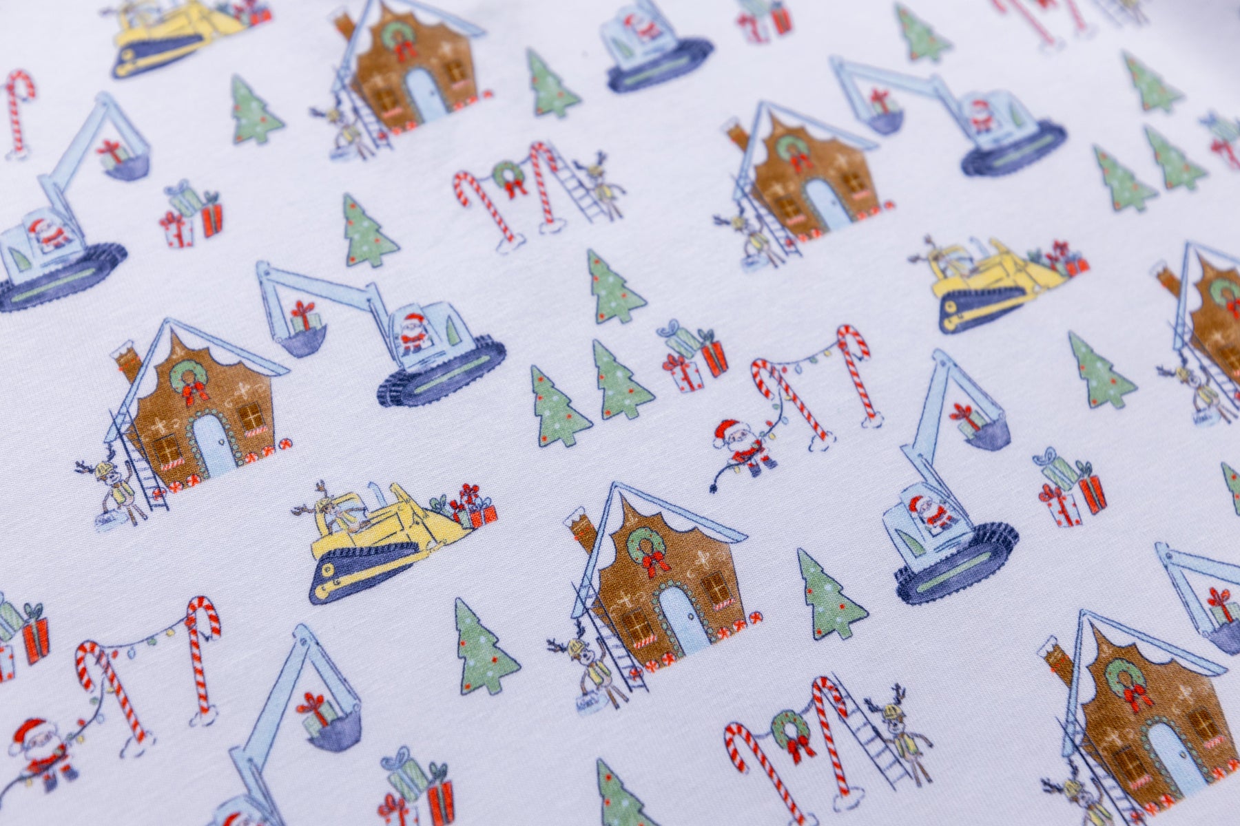 Construction Christmas Patrick Romper
