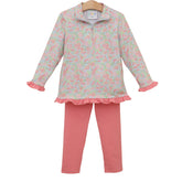 Cottage Blooms Elise Ruffle Pullover Set