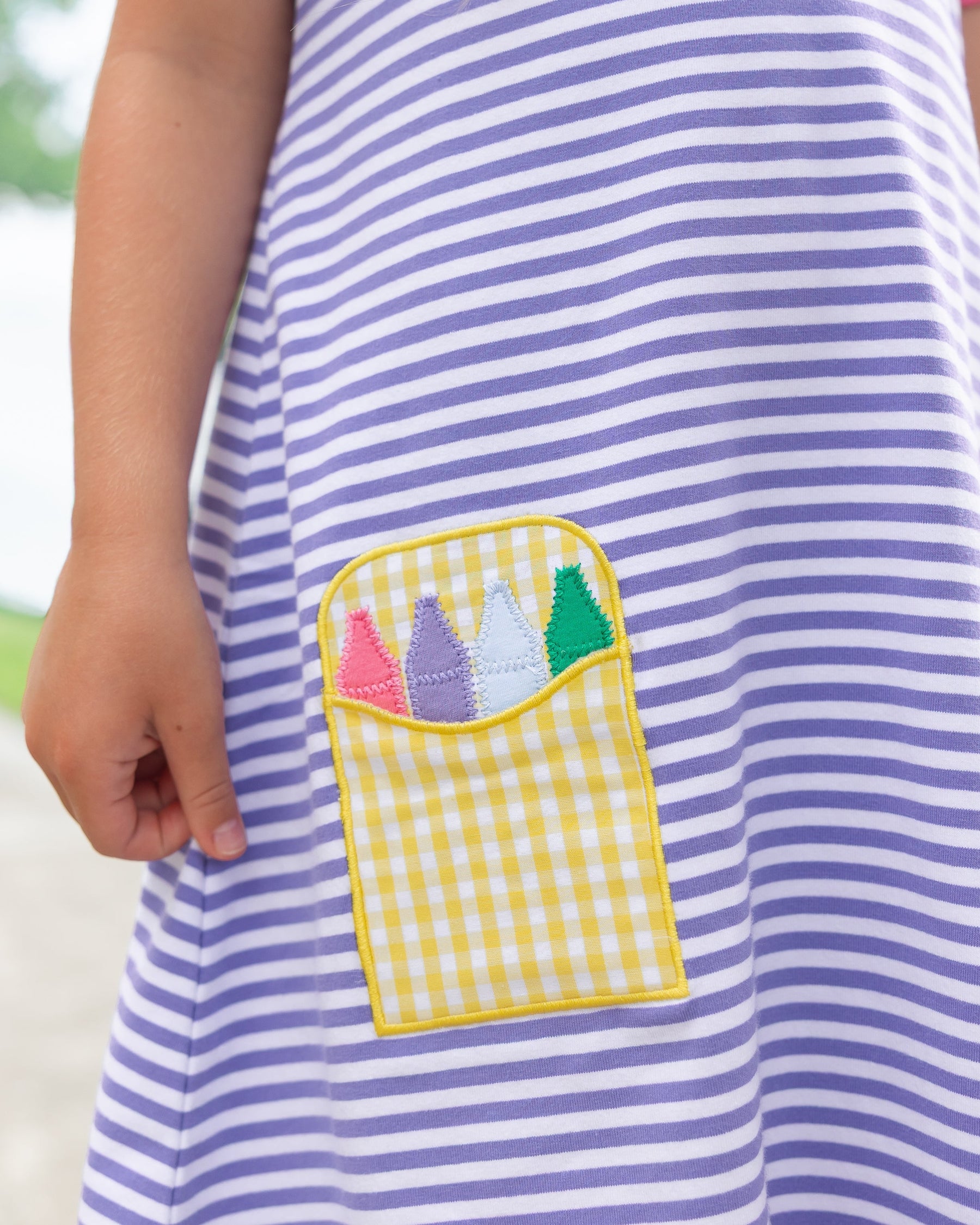 Crayon Pocket Dress Lavender