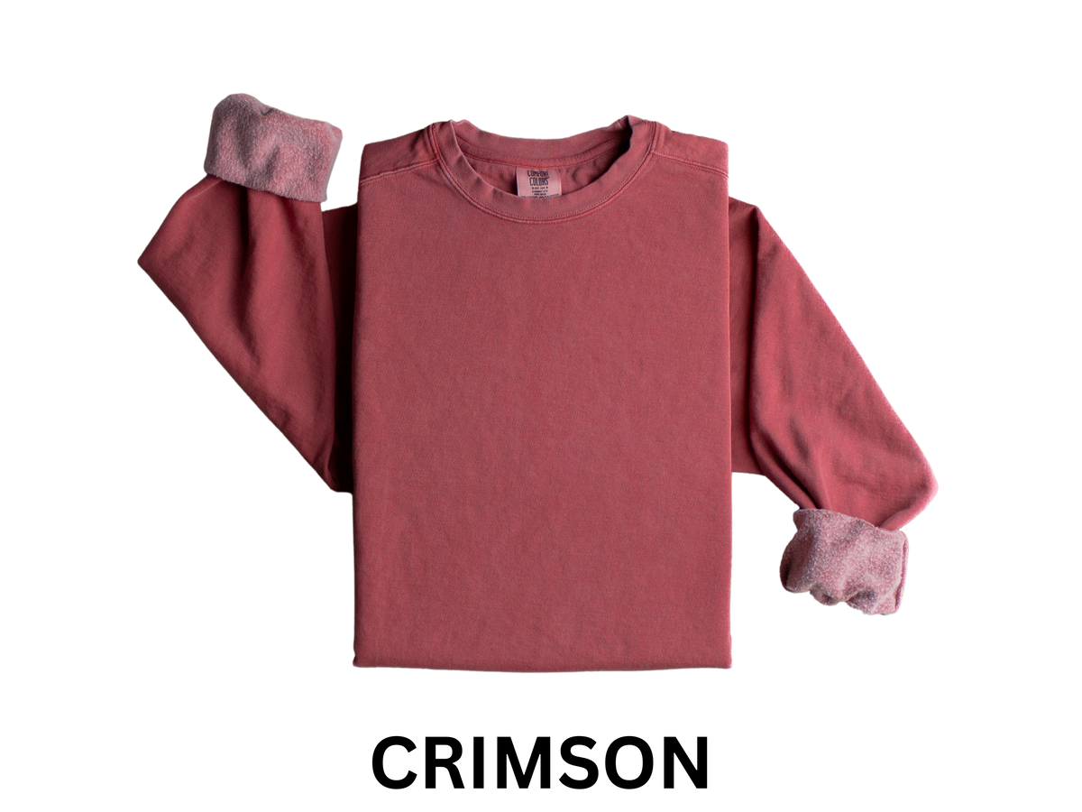 Keepsake Applique Comfort Colors Crewneck Sweatshirt