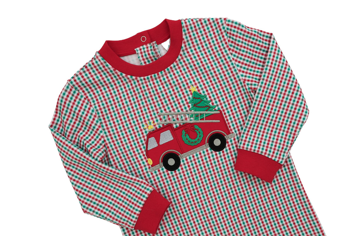 Festive Firetruck Romper