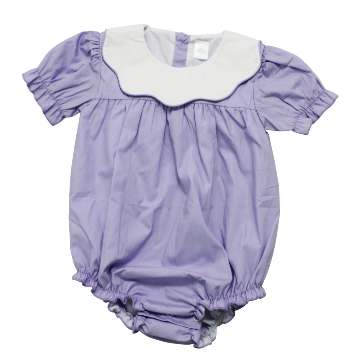 Hampton Scalloped Purple Ruffle Bubble