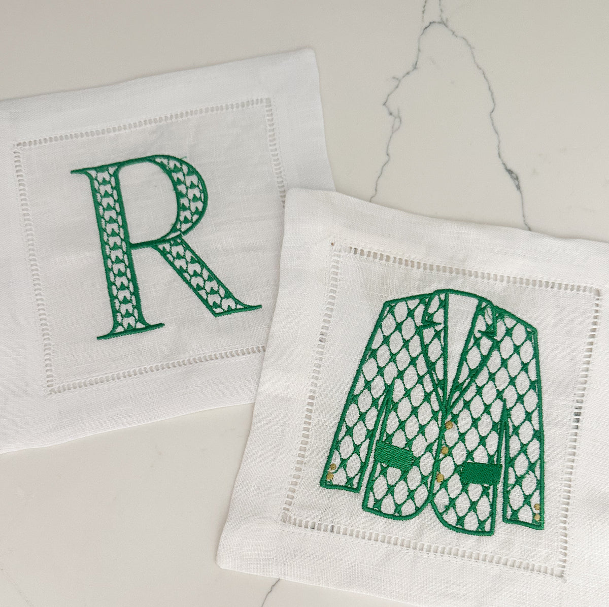 Green Jacket Cocktail Napkin Set