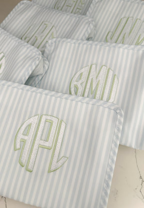 Pimlico Blue Roadie with Shadow Monogram  Embroidery