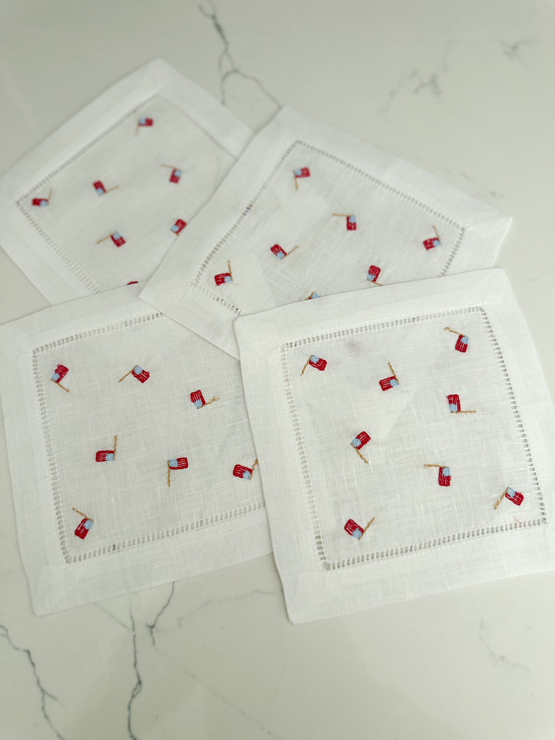 Mini American Flag Cocktail Napkin Set