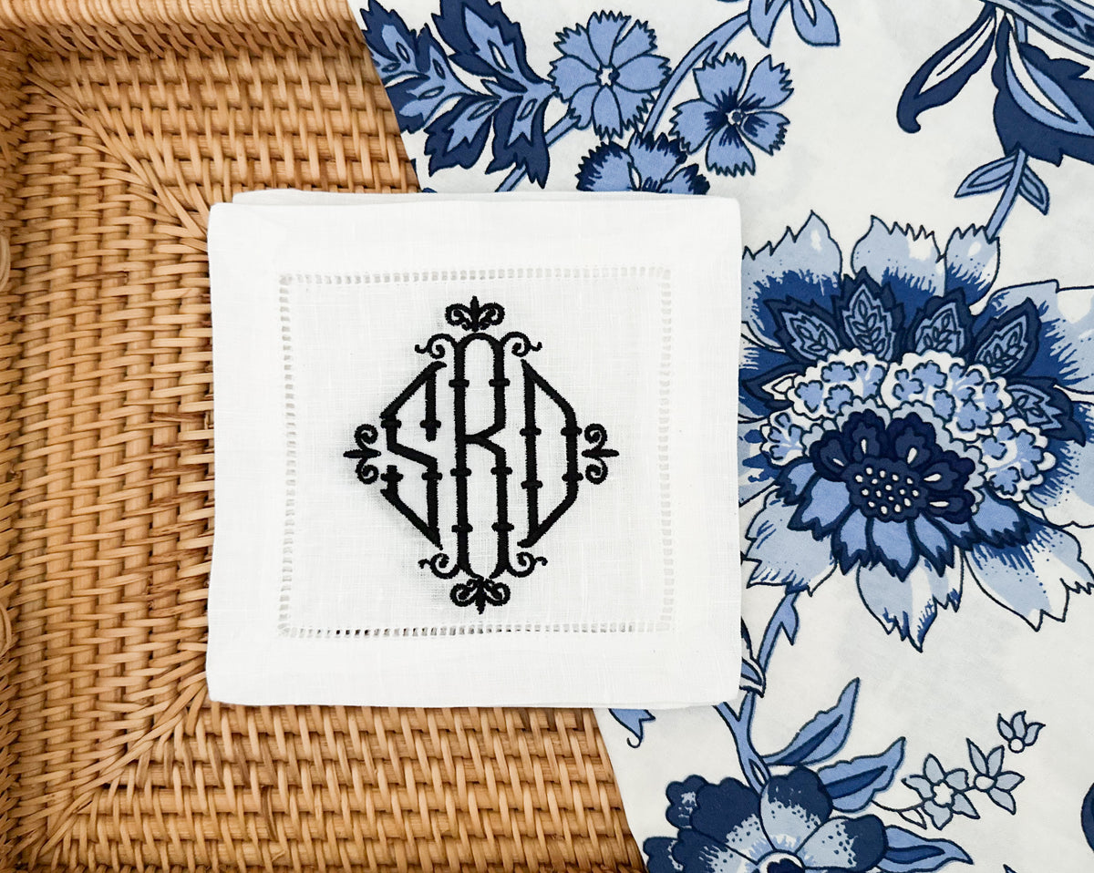 Monogram Cocktail Napkin