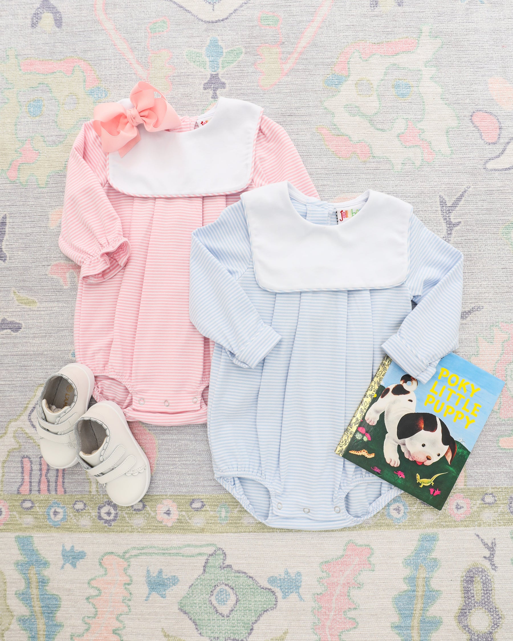 Jane Bubble- Light Pink Stripe