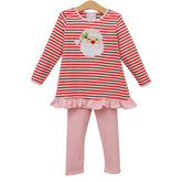 Jolly St Nick Ruffle Pants Set