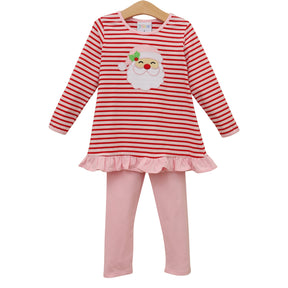 Jolly St Nick Ruffle Pants Set