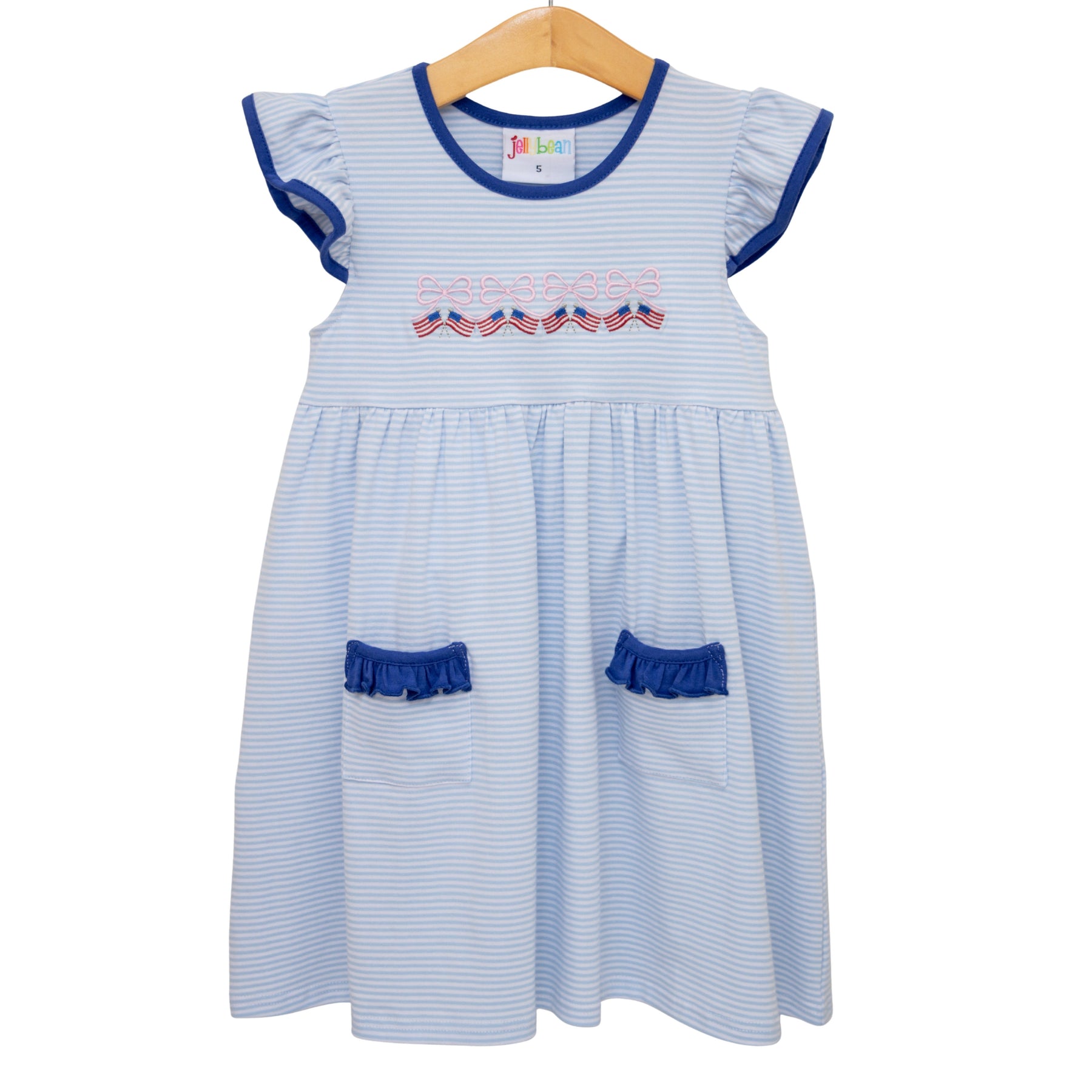 Let Freedom Ring Ruffle Pocket Dress