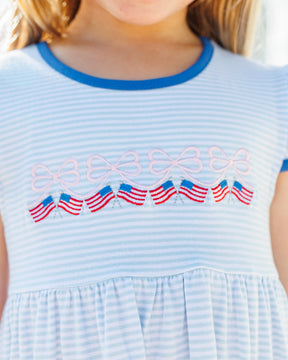 Let Freedom Ring Ruffle Pocket Dress