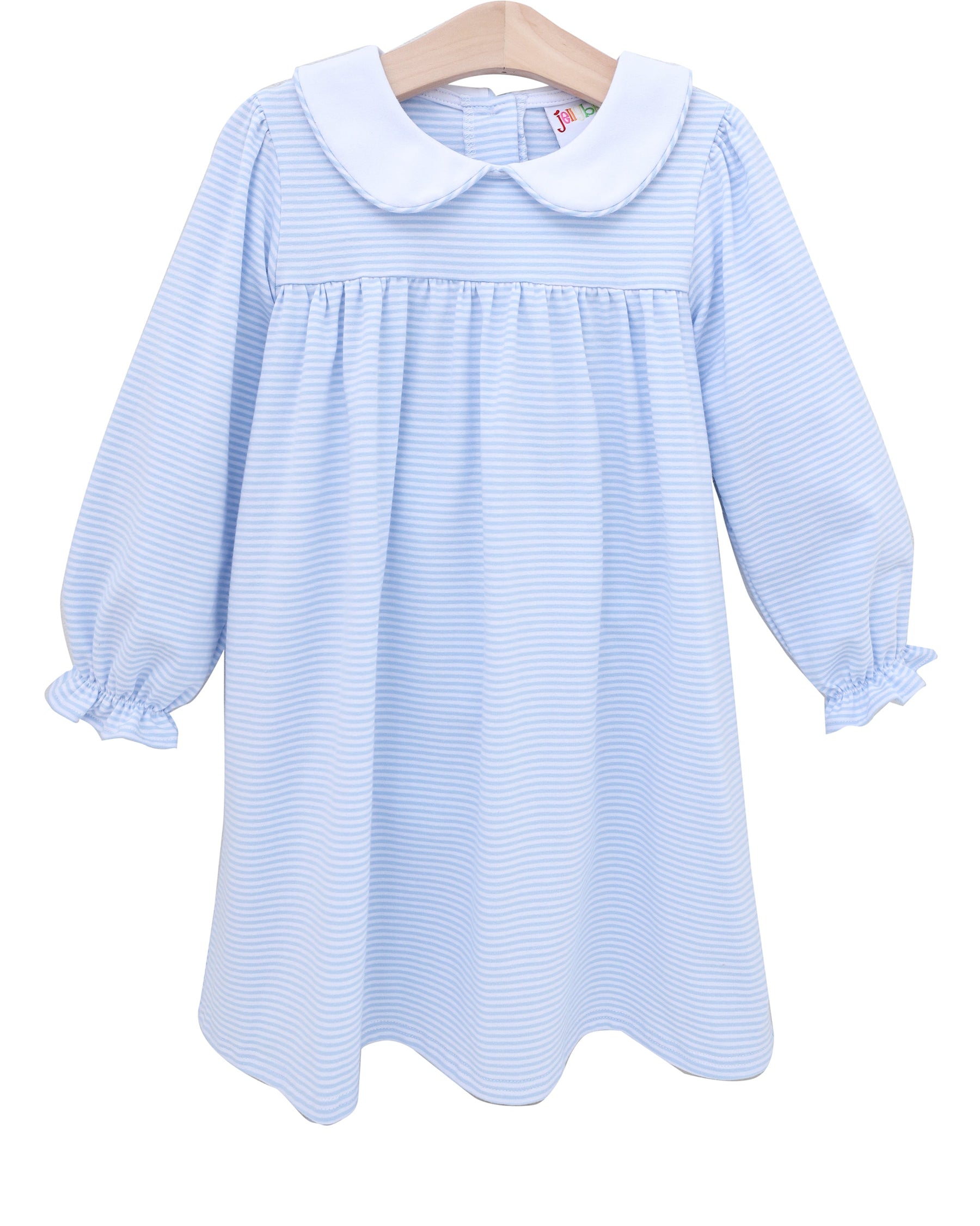 Lottie Dress- Light Blue Stripe
