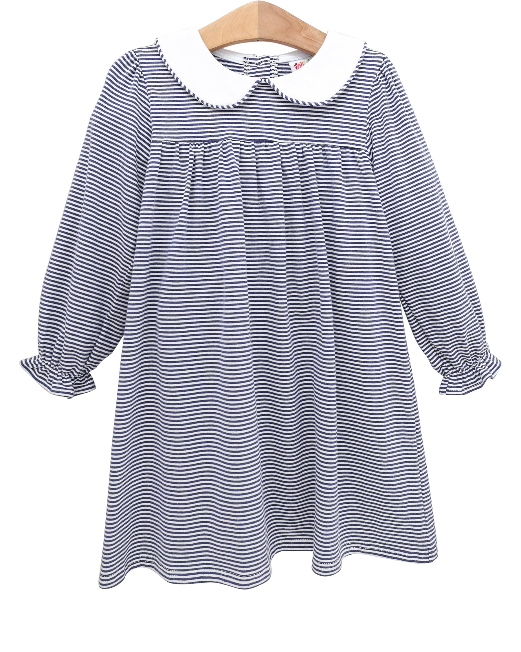 Lottie Dress- Navy Stripe