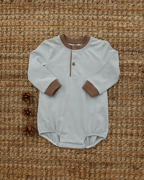Nathan Bubble- Dusty Sage Stripe / Light Brown
