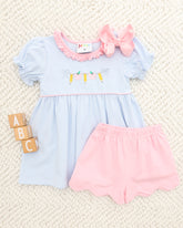Pencil Garland Scallop Short Set