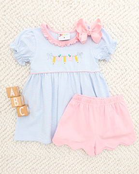 Pencil Garland Scallop Short Set