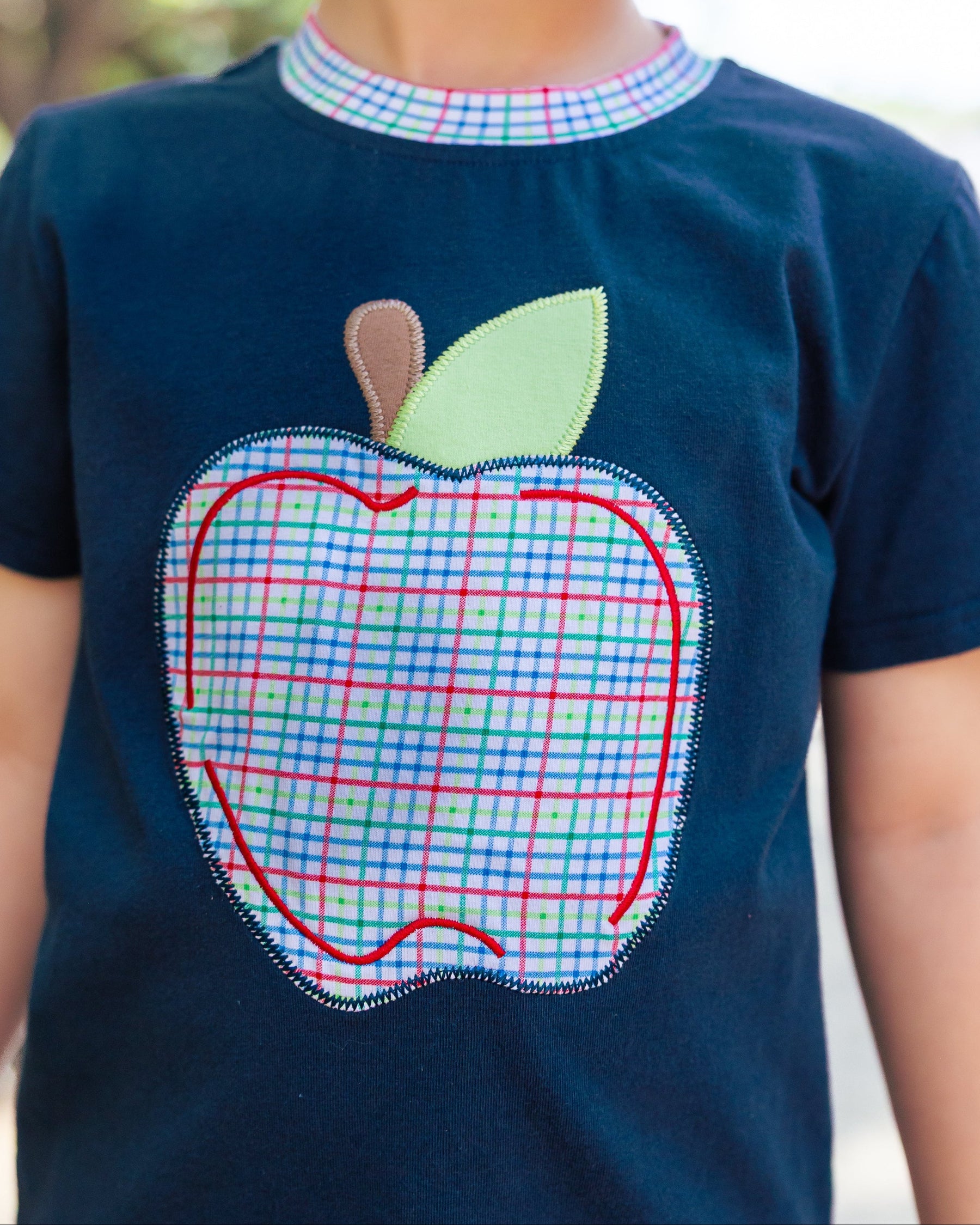 Primary Plaid Apple Shirt