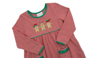 Santa's Sweet Helpers Ruffle Pants Set