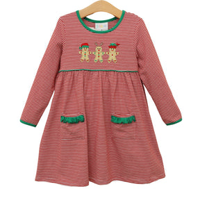 Santa's Sweet Helpers Ruffle Pocket Dress
