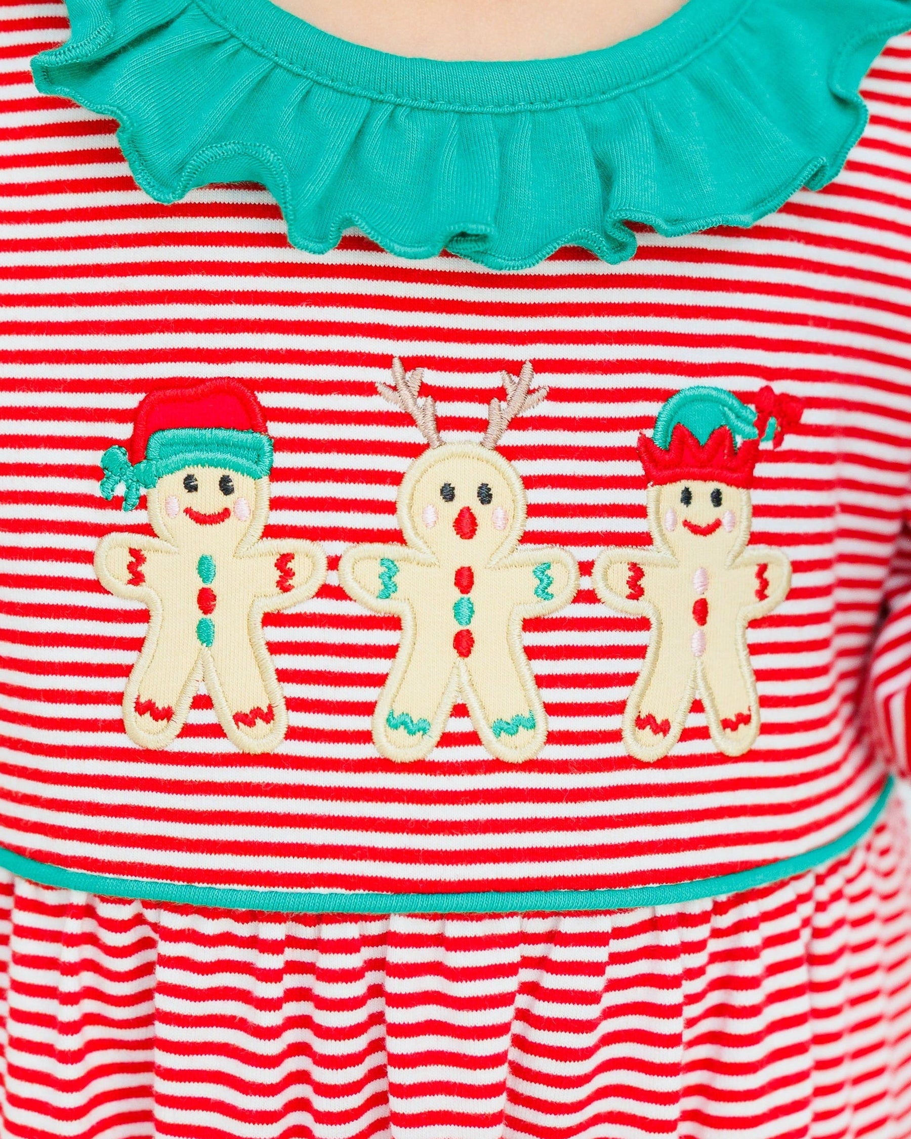 Santa's Sweet Helpers Ruffle Pocket Dress