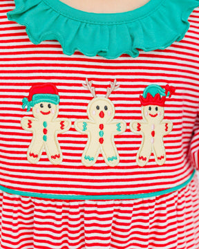 Santa's Sweet Helpers Ruffle Pocket Dress