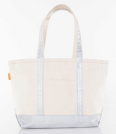 Medium Classic Metallic Canvas Tote