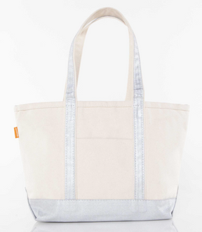 Medium Classic Metallic Canvas Tote