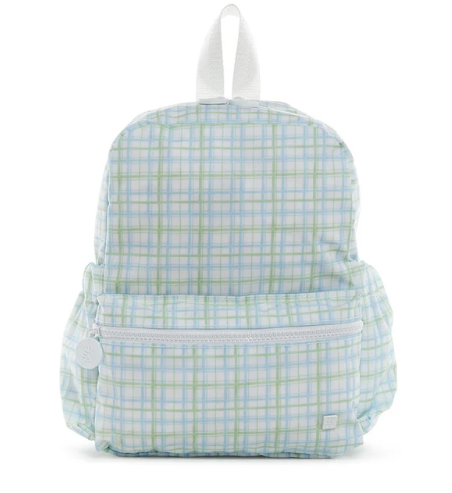 TRVL Mini Backer- Classic Plaid Blue