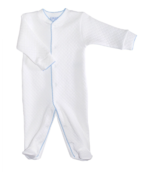 Nella Pima Basket Weave Footie