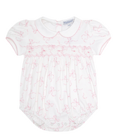 Nella Pima Girl's Charming Bows Smocked Bubble